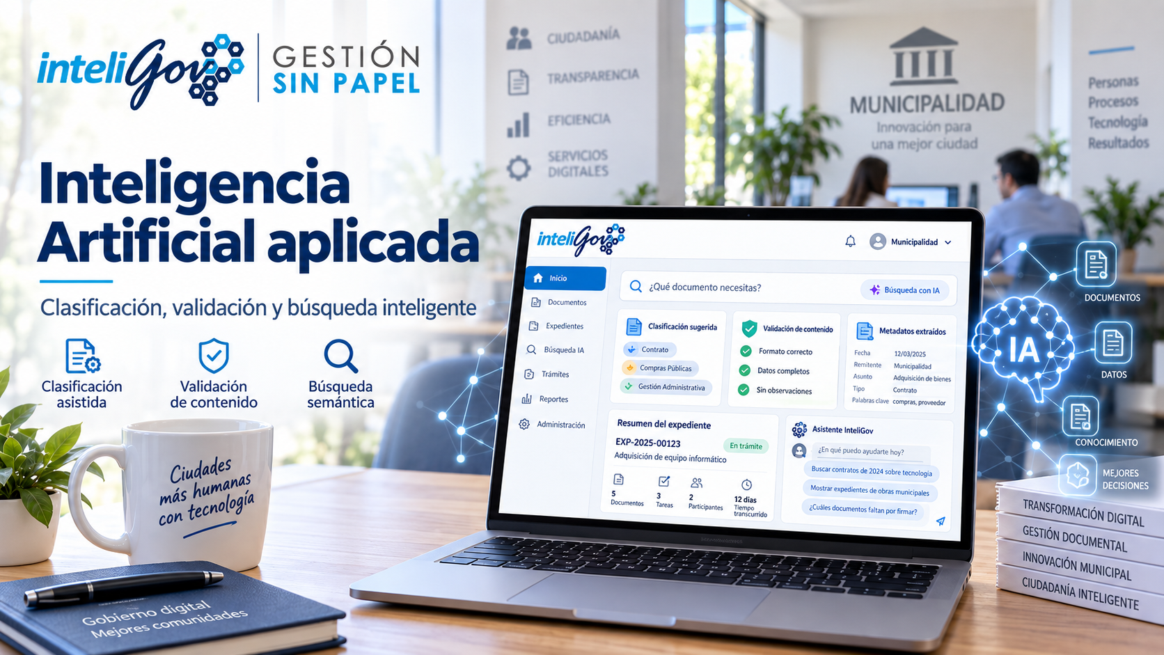InteliGov Gestión Municipal - Archivo - IA Aplicada Inteligencia Artificial aplicada a la Gestión Documental con InteliGov