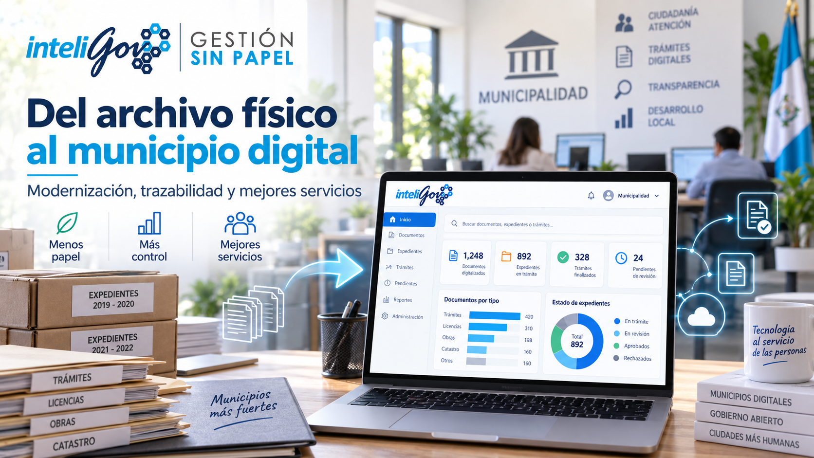 InteliGov Gestión Municipal - Archivo - Municipio Digital Del archívo físico al municipio digital